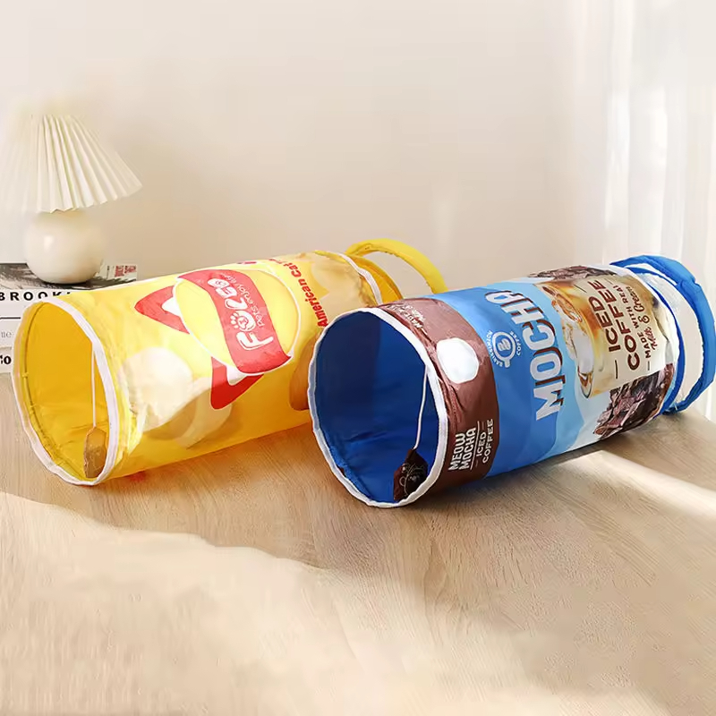 Cat Tunnel Fun Relaxation Foldable Spiral Coil Indoor Anti-bite Cat Pet Toy